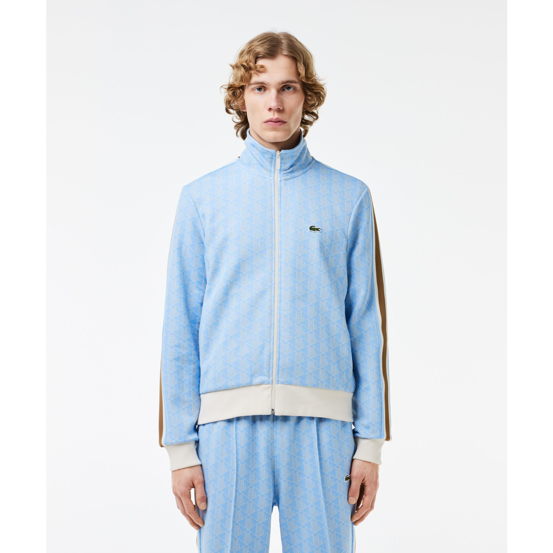 ラコステ LACOSTE モノグラムジャカードトラックジャケット （ライト