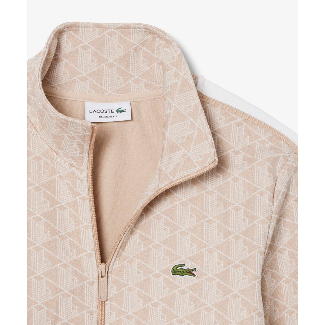 ラコステ LACOSTE モノグラムジャカードトラックジャケット （グリーン