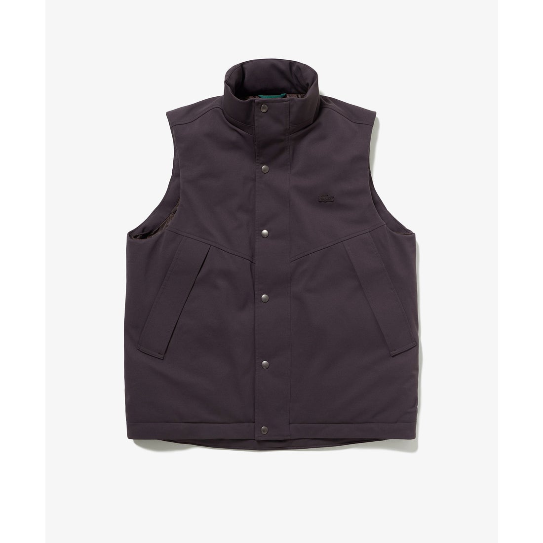 ラコステ LACOSTE 耐水透湿ダウンベスト（ブラック） - ファッション