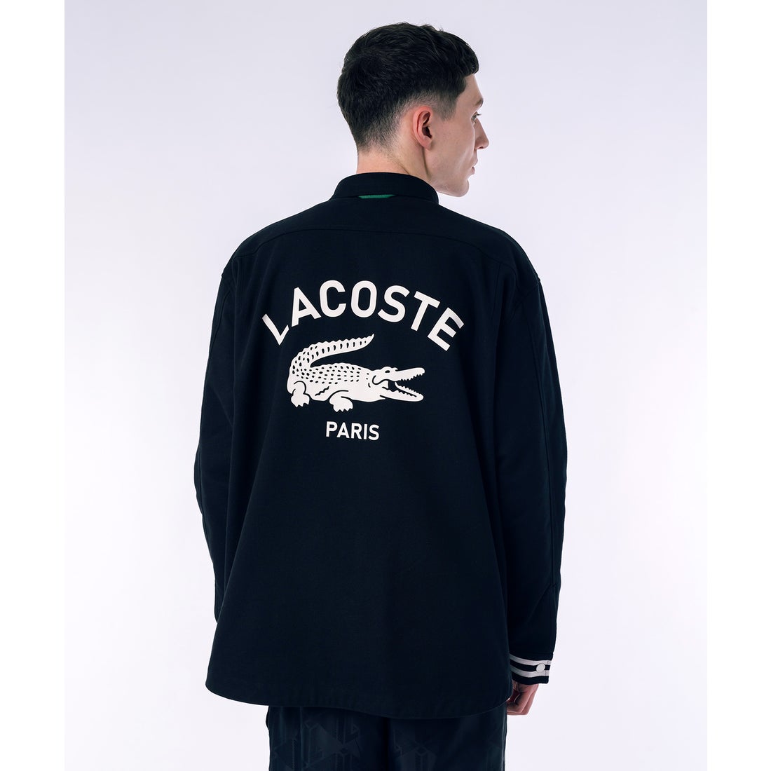 ラコステ LACOSTE コーチ×バーシティ リバーシブルジャケット（ワイン