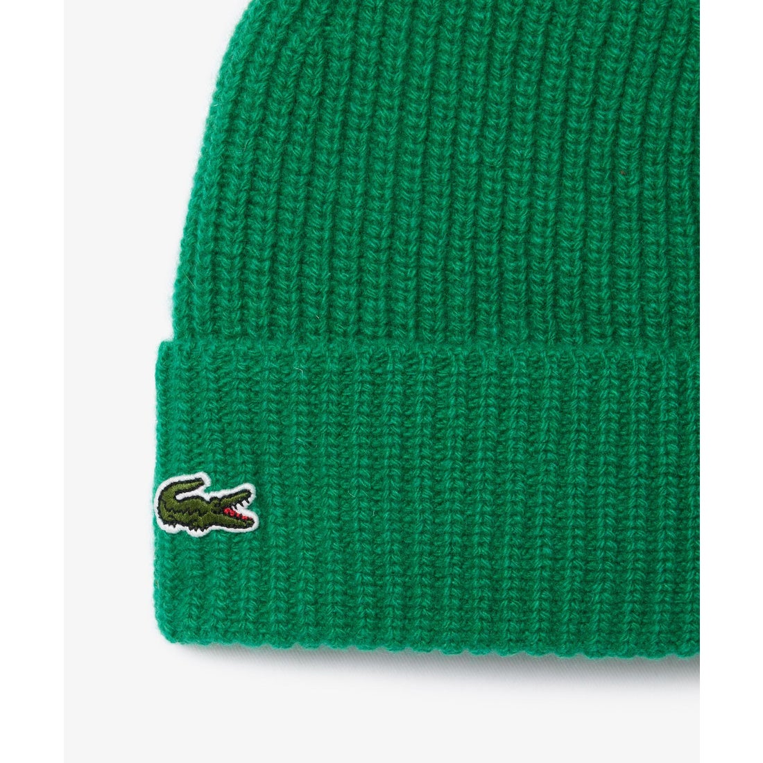 ラコステ LACOSTE カシミヤニットビーニー（グリーン） -ファッション
