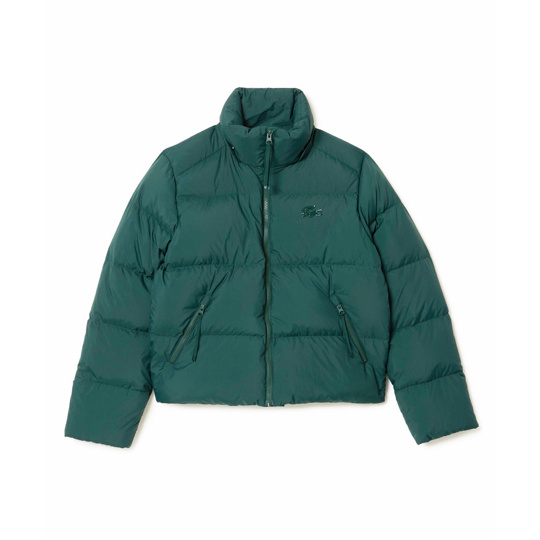 ラコステ LACOSTE ウィメンズショートダウンジャケット（モスグリーン