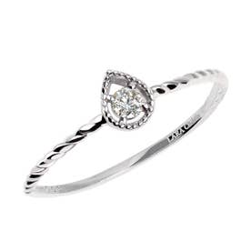 AHKAH アルビレオノエルリング （K18YG/ダイア） -靴＆ファッション