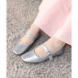 晴雨兼用】ストラップシューズ 6244 （シルバー） -モードカオリ MODE