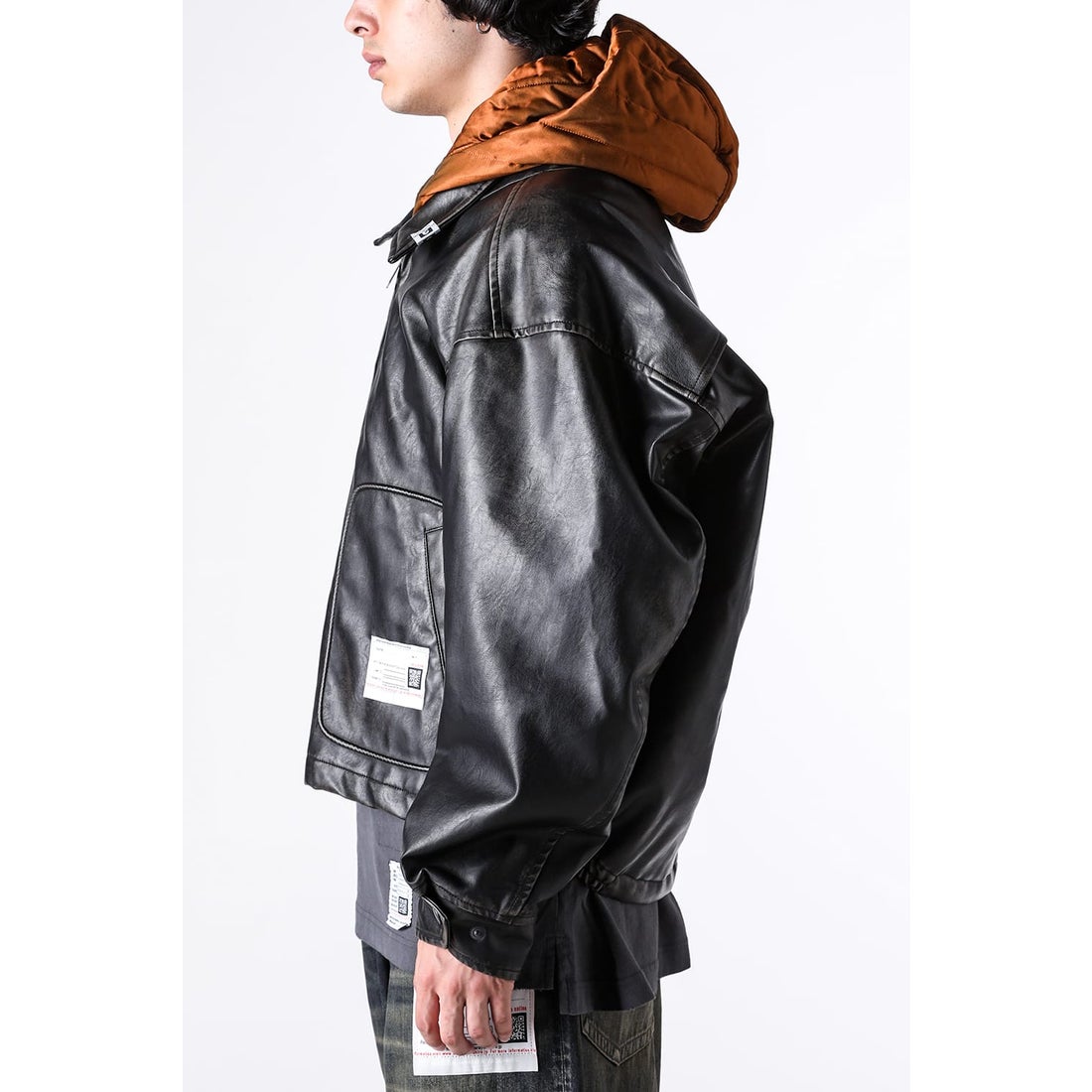 メゾン ミハラヤスヒロ Maison MIHARA YASUHIRO Hooded Vegan Leather