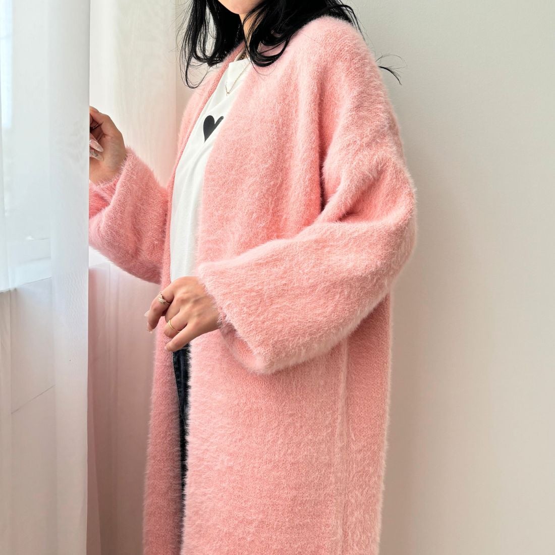 メゾンドラティール maison de LATIR ふわふわロングカーディガン