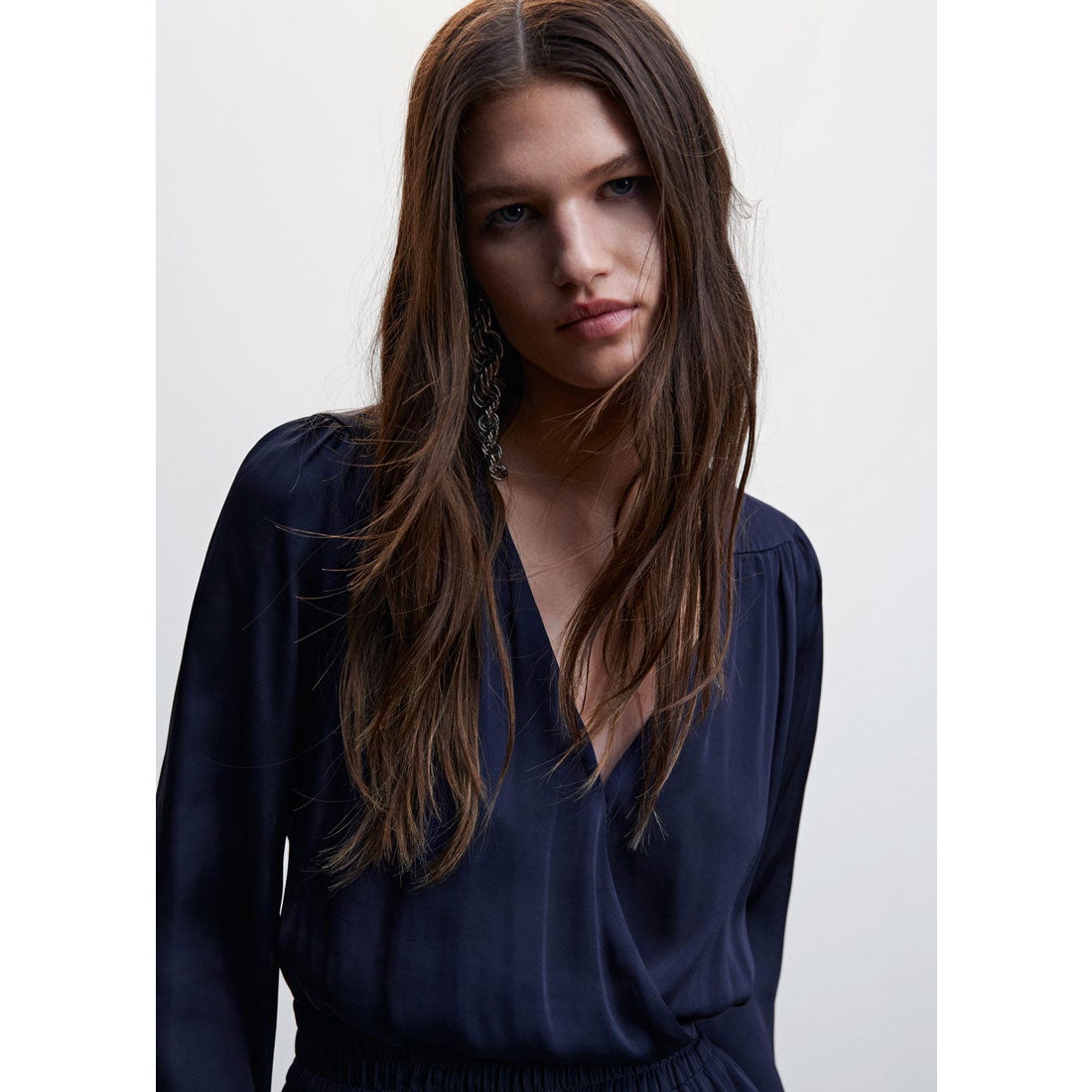 ロングジャンプスーツ .-- VERA （ネイビーブルー） -MANGO - マンゴ