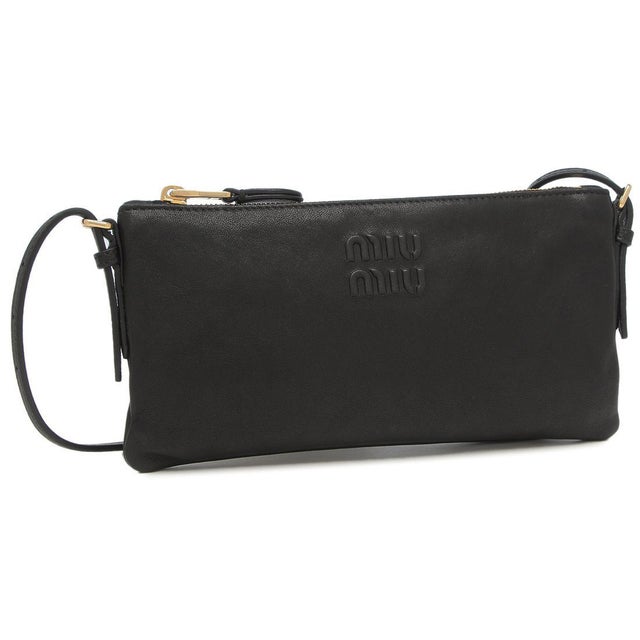 ミュウミュウ Miu Miu ショルダーバッグ ミニバッグ ブラック
