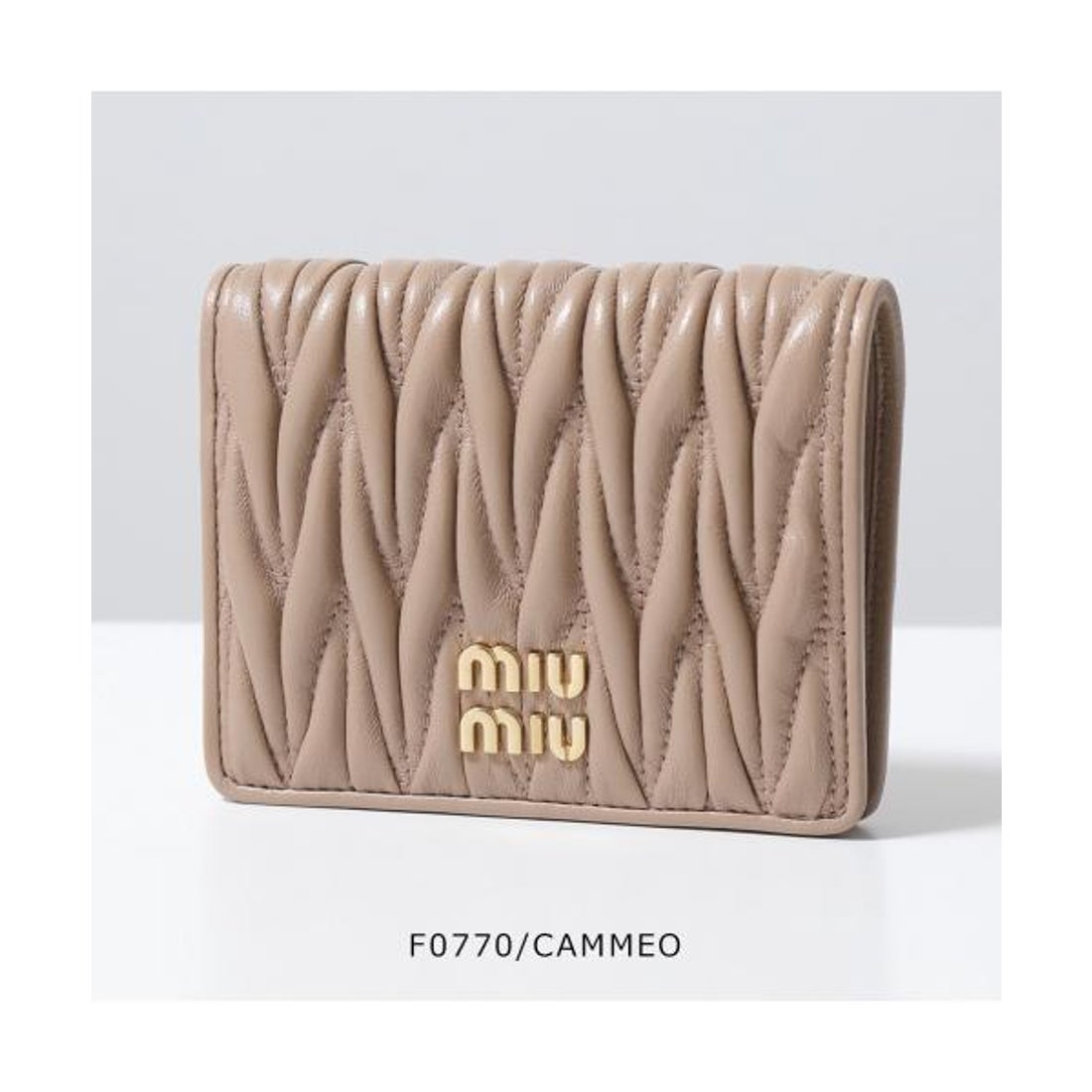 ミュウミュウ Miu Miu MIUMIU 二つ折り財布 5MV204 2FPP MATELASSE