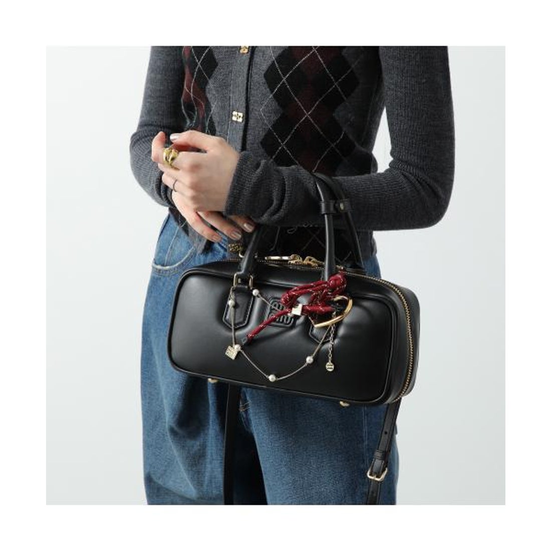 ミュウミュウ Miu Miu MIUMIU ブレスレット 5IB538 3L74 コード