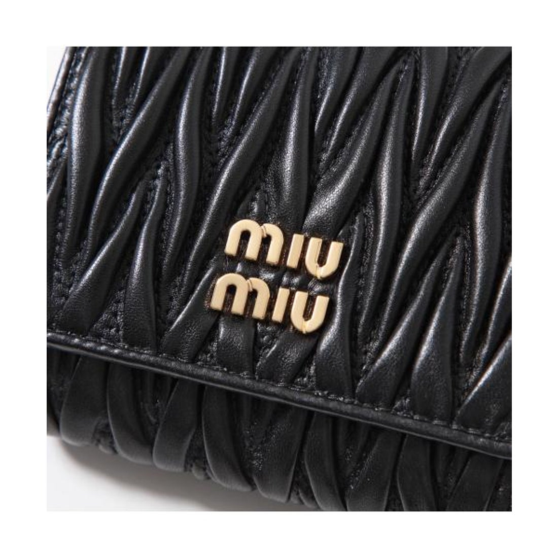 ミュウミュウ Miu Miu MIUMIU 三つ折り財布 MATELASSE マテラッセ
