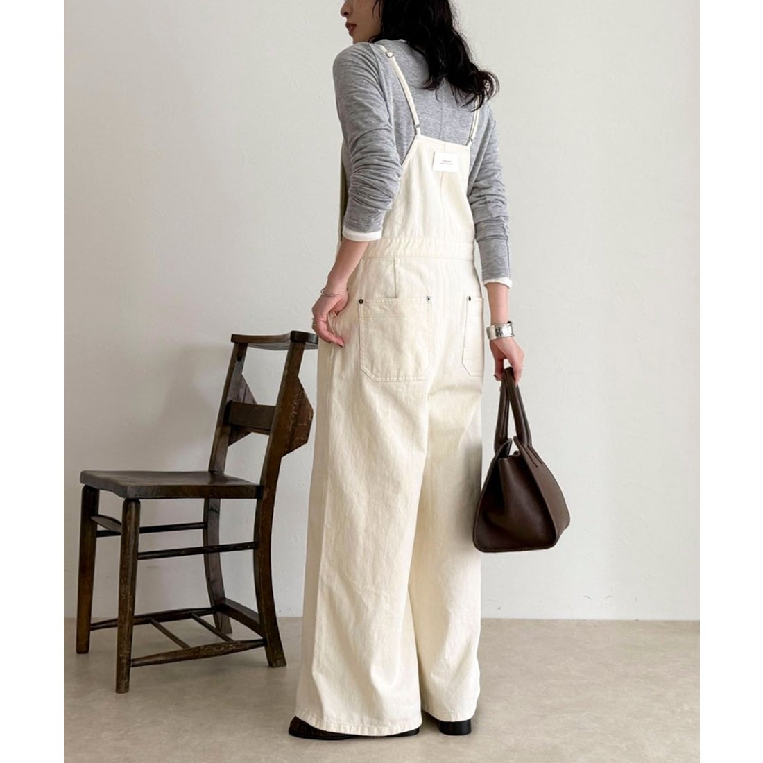 フレディエミュ fredy emue コットンサロペット （エクリュ