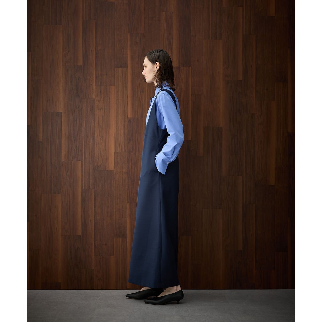 ノーク N.O.R.C コンフォータブルジャンパースカート （ネイビー