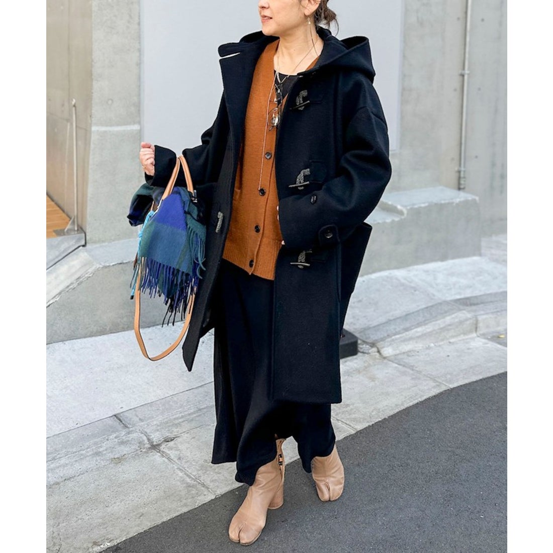 ノーリーズ NOLLEY'S NMPミドル丈ダッフルコート （ミディアムグレー