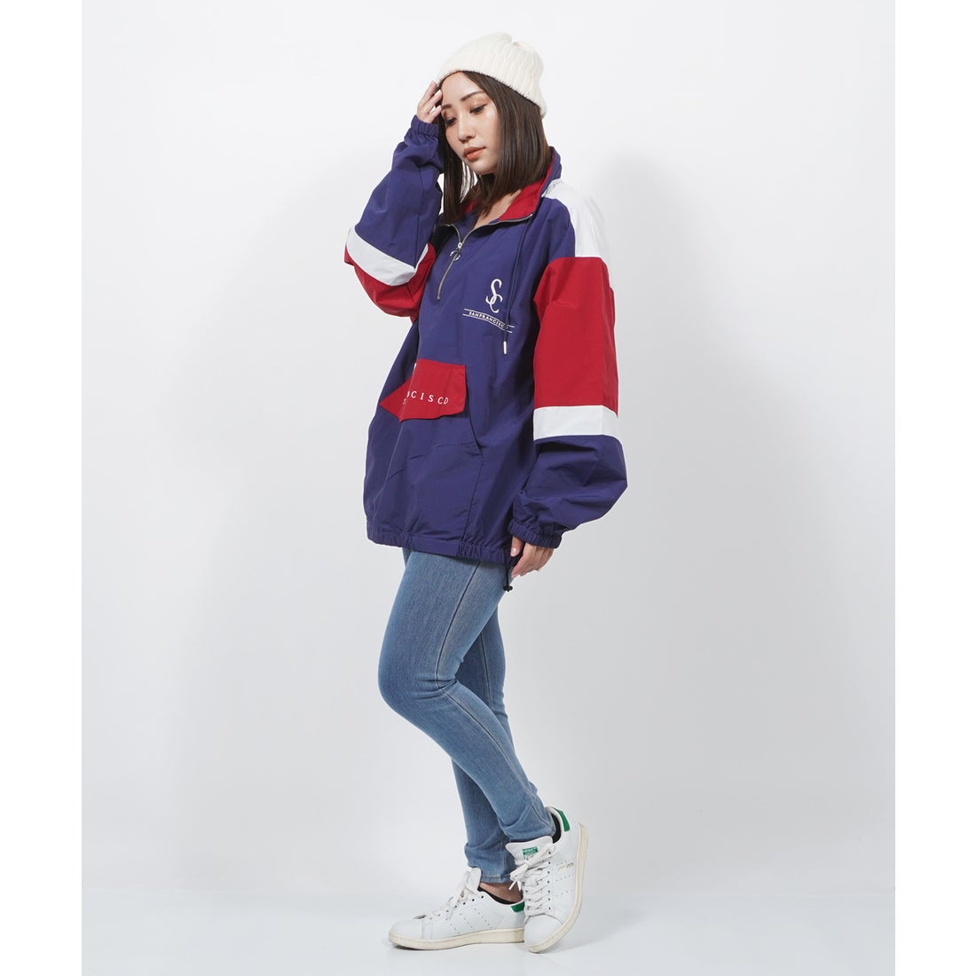 ワンフォークロージング 1111clothing ハーフジップ メンズ ハーフ