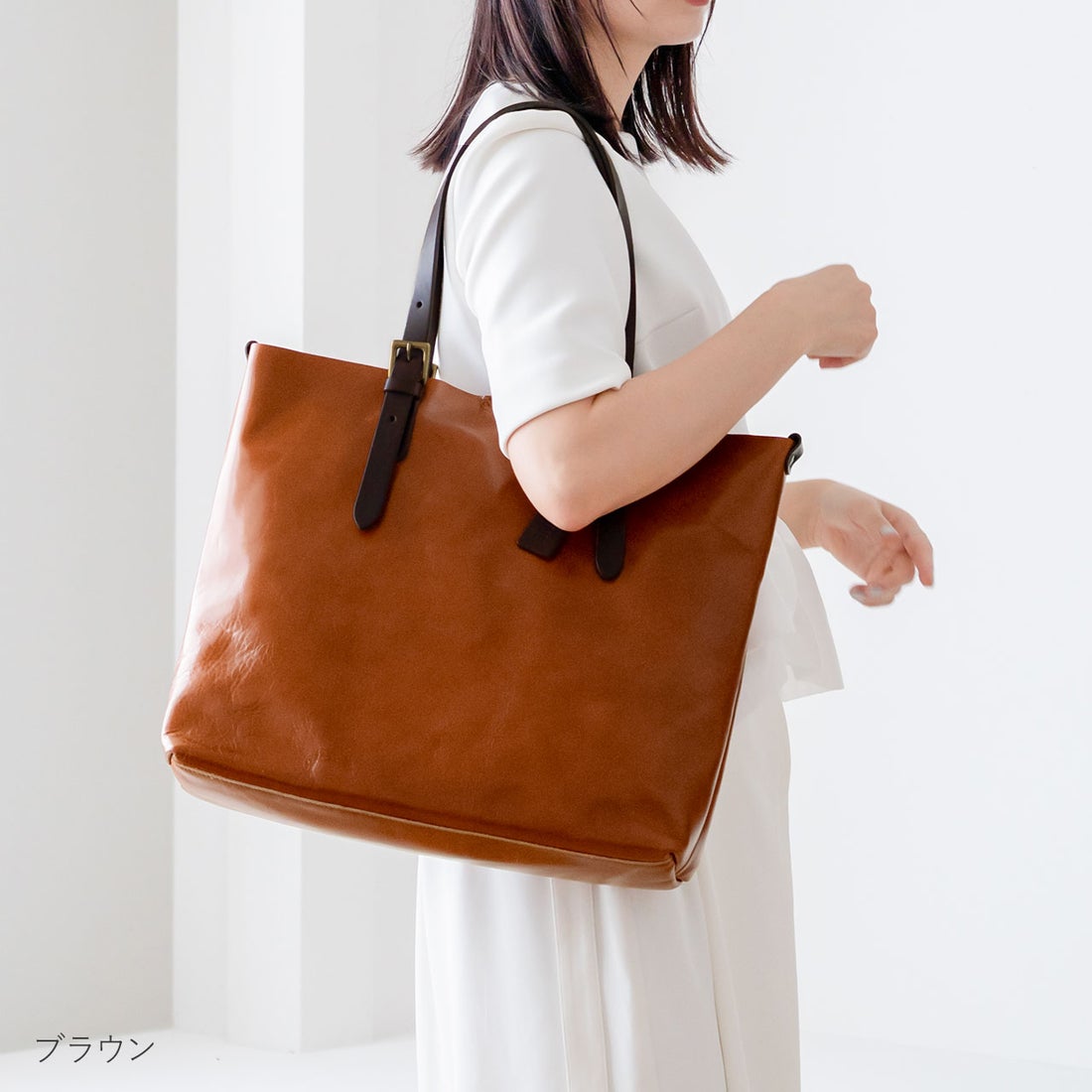 アレンヌ HALEINE [HALEINE] 日本製 本革牛革レザー トートバッグ