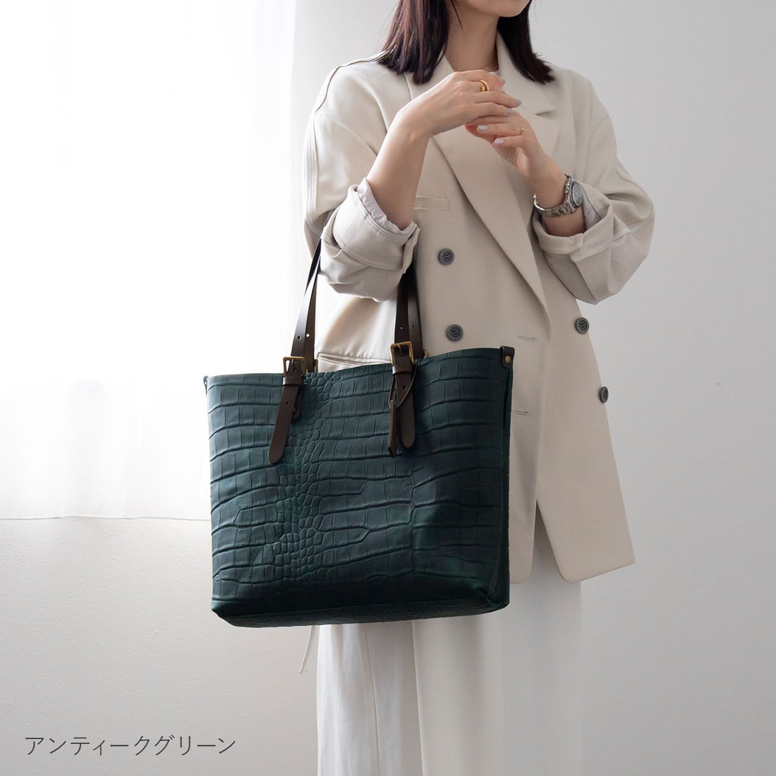 アレンヌ HALEINE [HALEINE] 日本製 本革牛革レザー トートバッグ