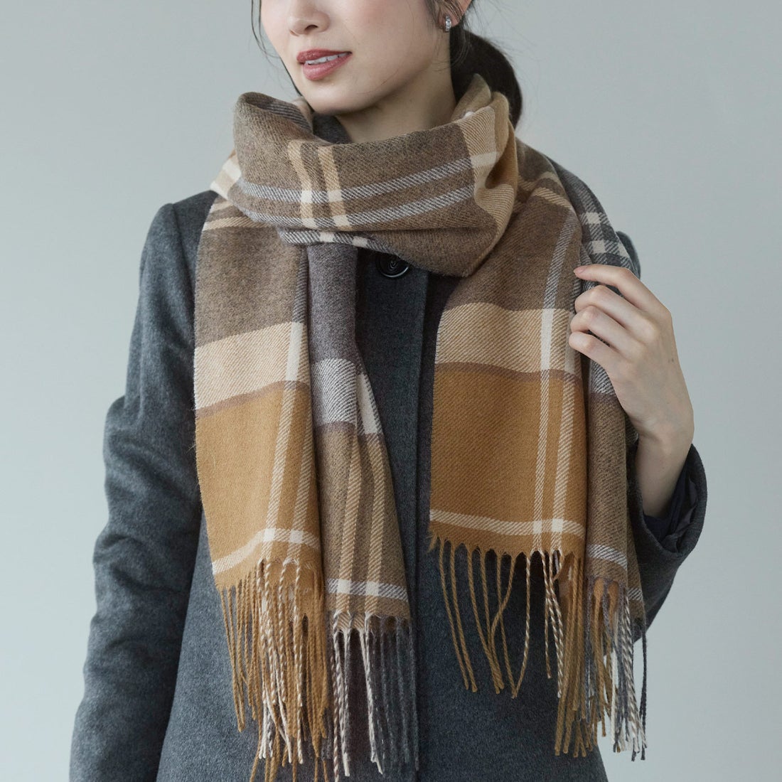 サンキョウショウカイ 三京商会 カシミヤ100% マフラー ストール