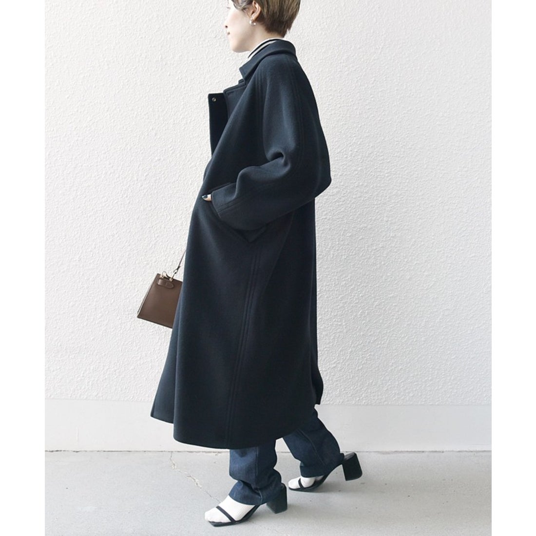 シップス エニィ SHIPS any SHIPS any: バルマカーン コクーン コート2