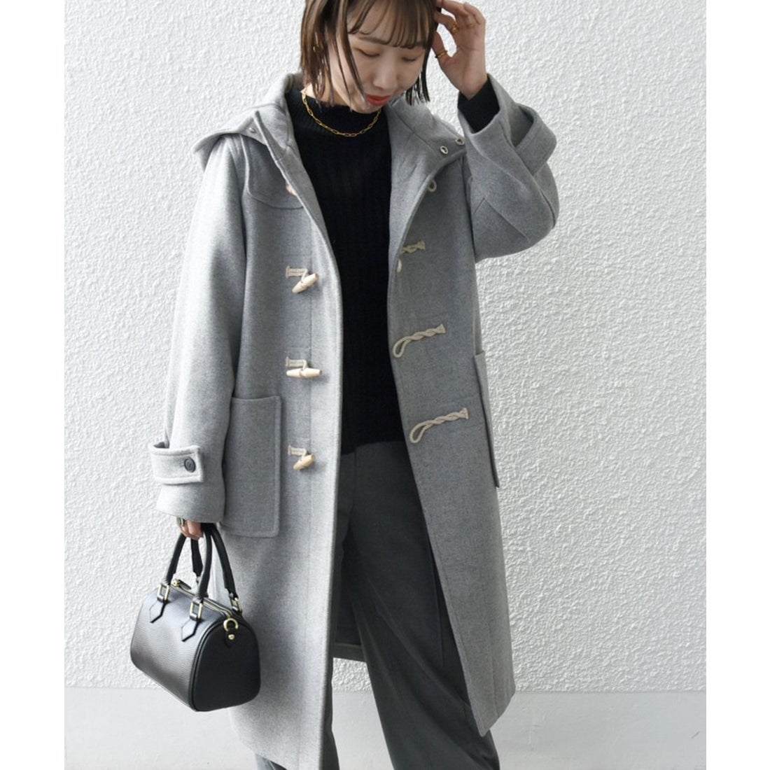 シップス エニィ SHIPS any SHIPS any: メルトン ロング ダッフル