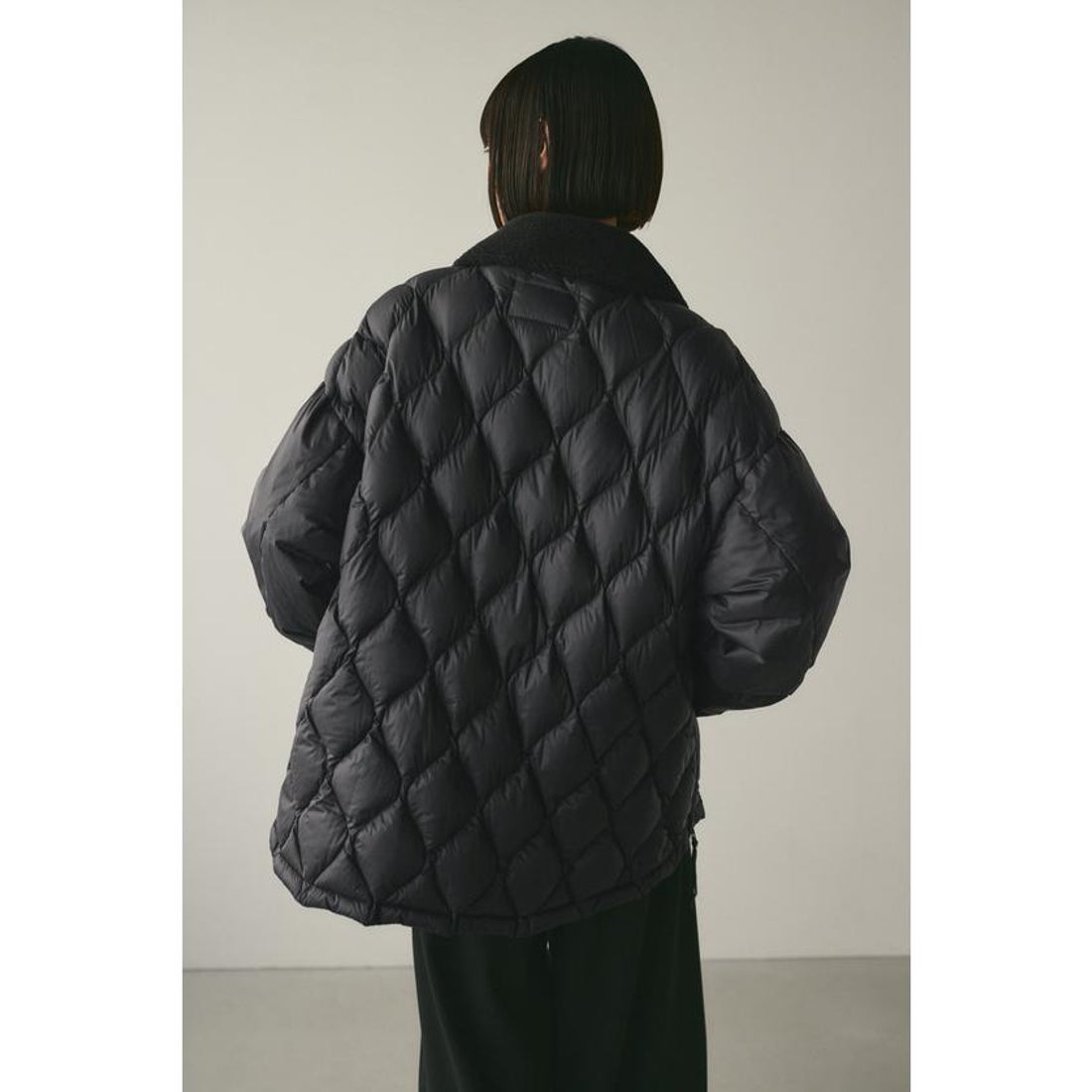 スタイルミキサー STYLEMIXER TAIONシャツダウンジャケット （BLK