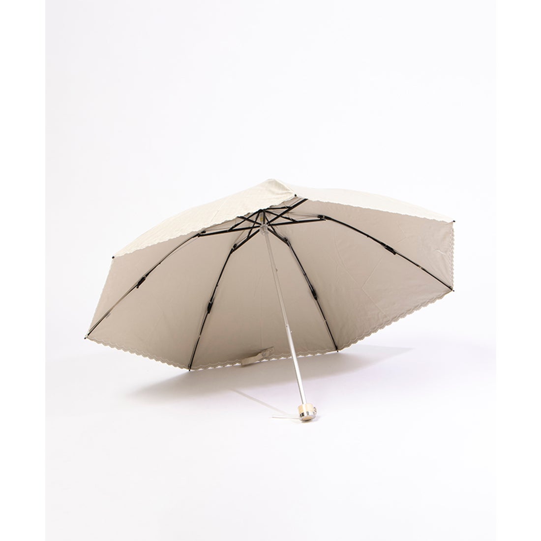 POLO RALPH LAUREN 晴雨兼用日傘 折りたたみ傘 ストライプ ロゴワン