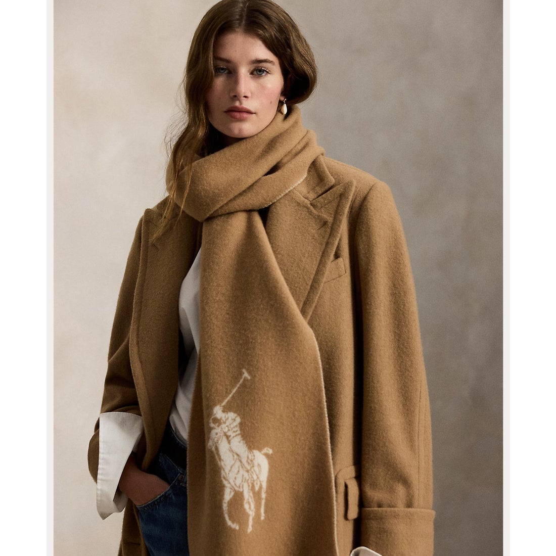 ポロ ラルフ ローレン POLO RALPH LAUREN Big Pony ウール マフラー