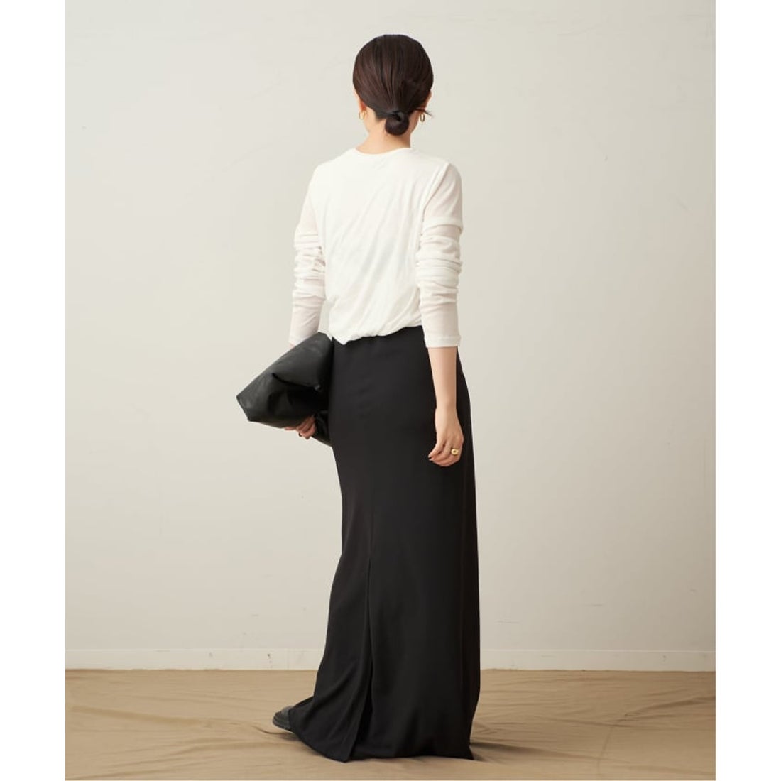 プラージュ Plage balloon cotton long Tシャツ （ブラック