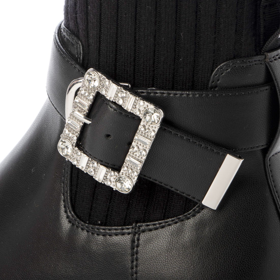 プラスダイアナ ＋diana 【撥水加工】クリスタルバックルショート