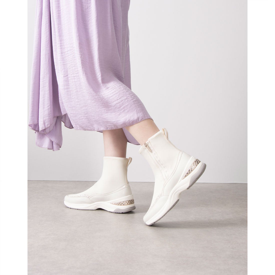 プラスダイアナ ＋diana 【レイン対応】オールウェザーショートブーツ