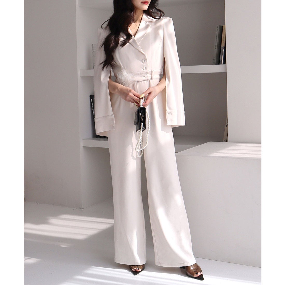 ロイヤルパーティー ROYAL PARTY 【丈が選べる】ベルト付ケープ風