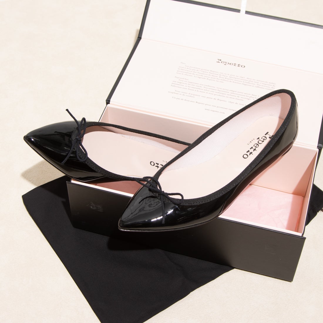 Repetto 〇レペット repetto BRIGITTE （ブラックエナメル） -靴