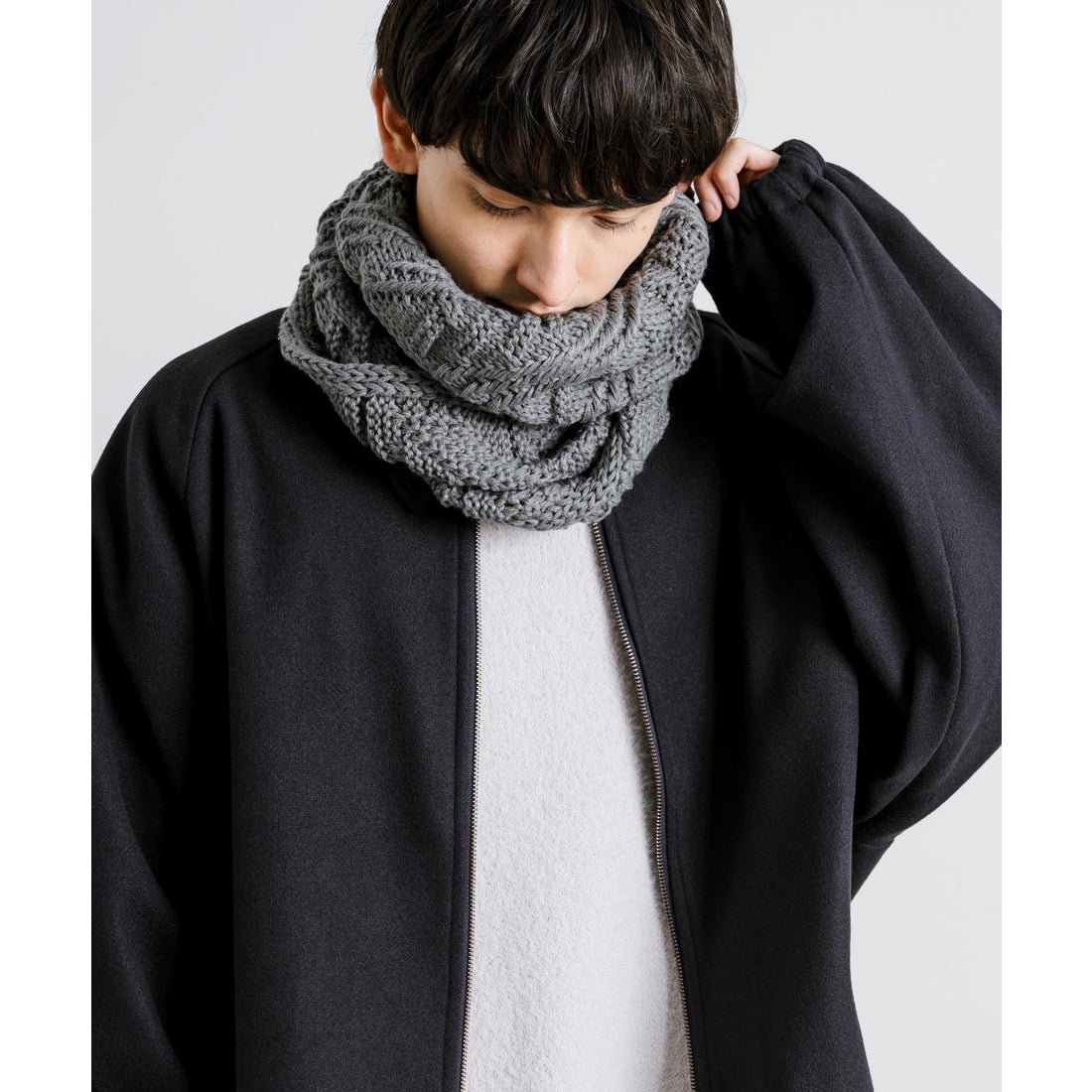 ロッキーモンロー Rocky Monroe スヌード ネックウォーマー ケーブル