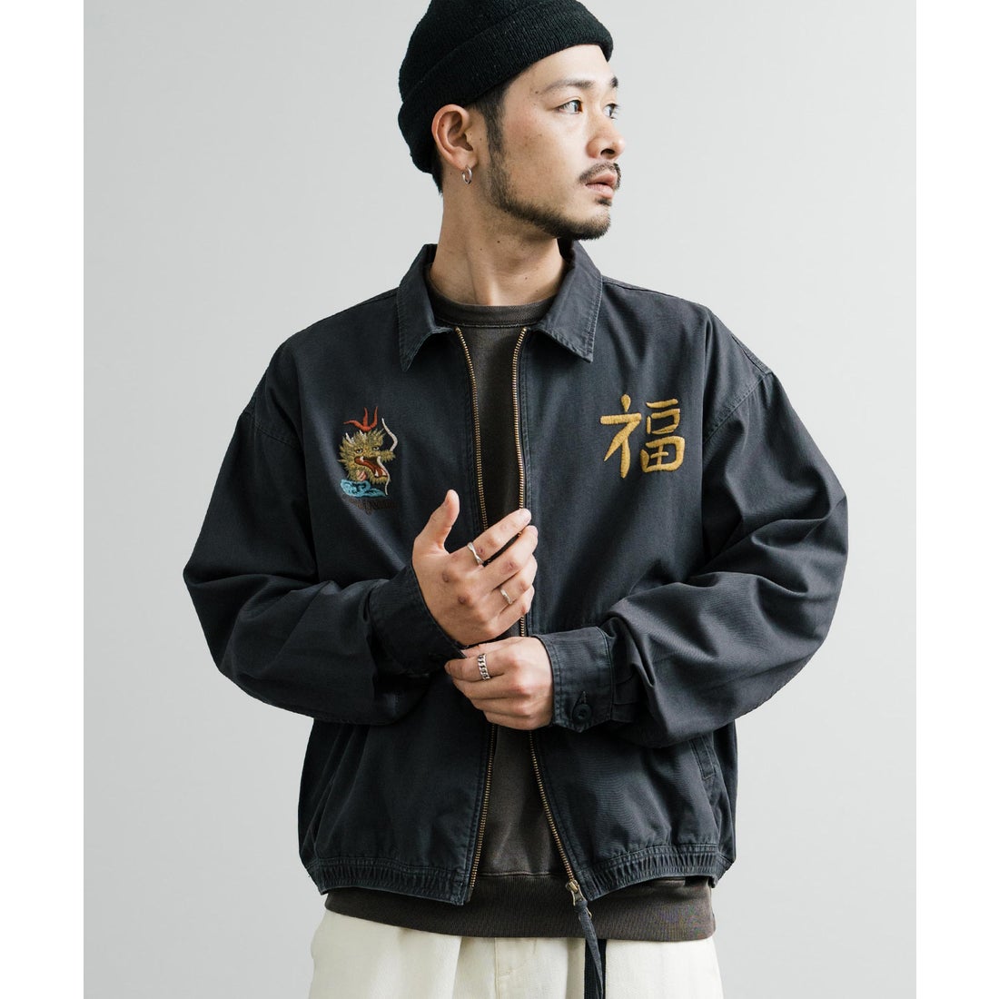 ロッキーモンロー Rocky Monroe スーベニアジャケット ブルゾン 刺繍