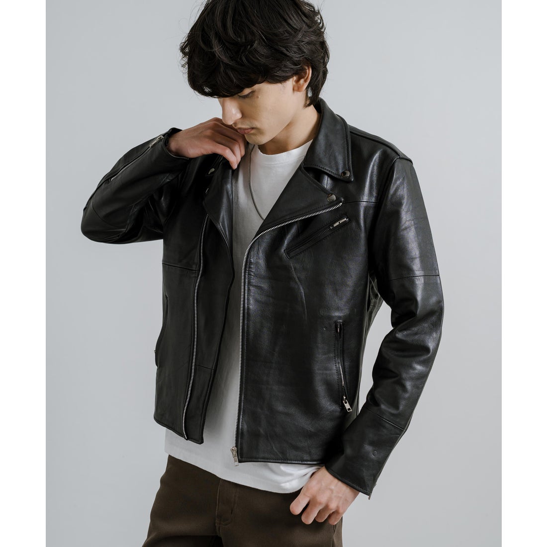 ロッキーモンロー Rocky Monroe レザージャケット ダブルライダース