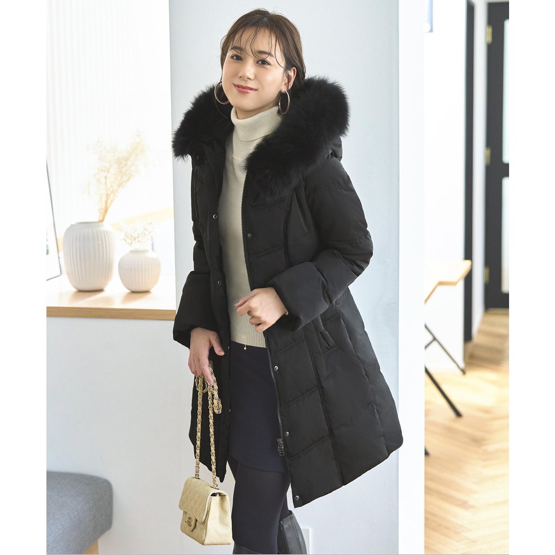 ルイルエブティック RUIRUE BOUTIQUE フォックスファーバッスル