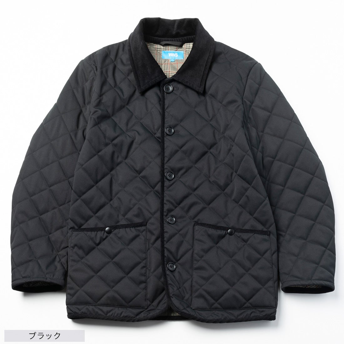 洗えるキルティングジャケット （ブラック） -WWSワークウェアスーツ