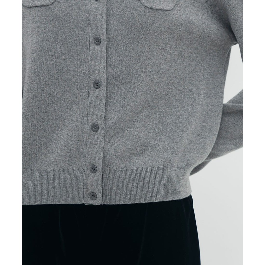 キャバン CABaN CABaN コットンカシミヤ クルーネックカーディガン