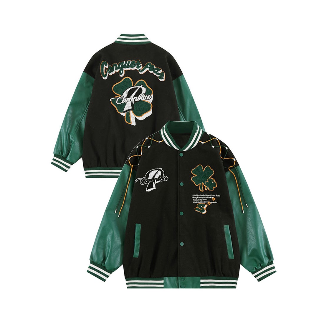 フック HOOK 【HOOK】個性派・肩紐デザインワッペン刺繍スタジャン