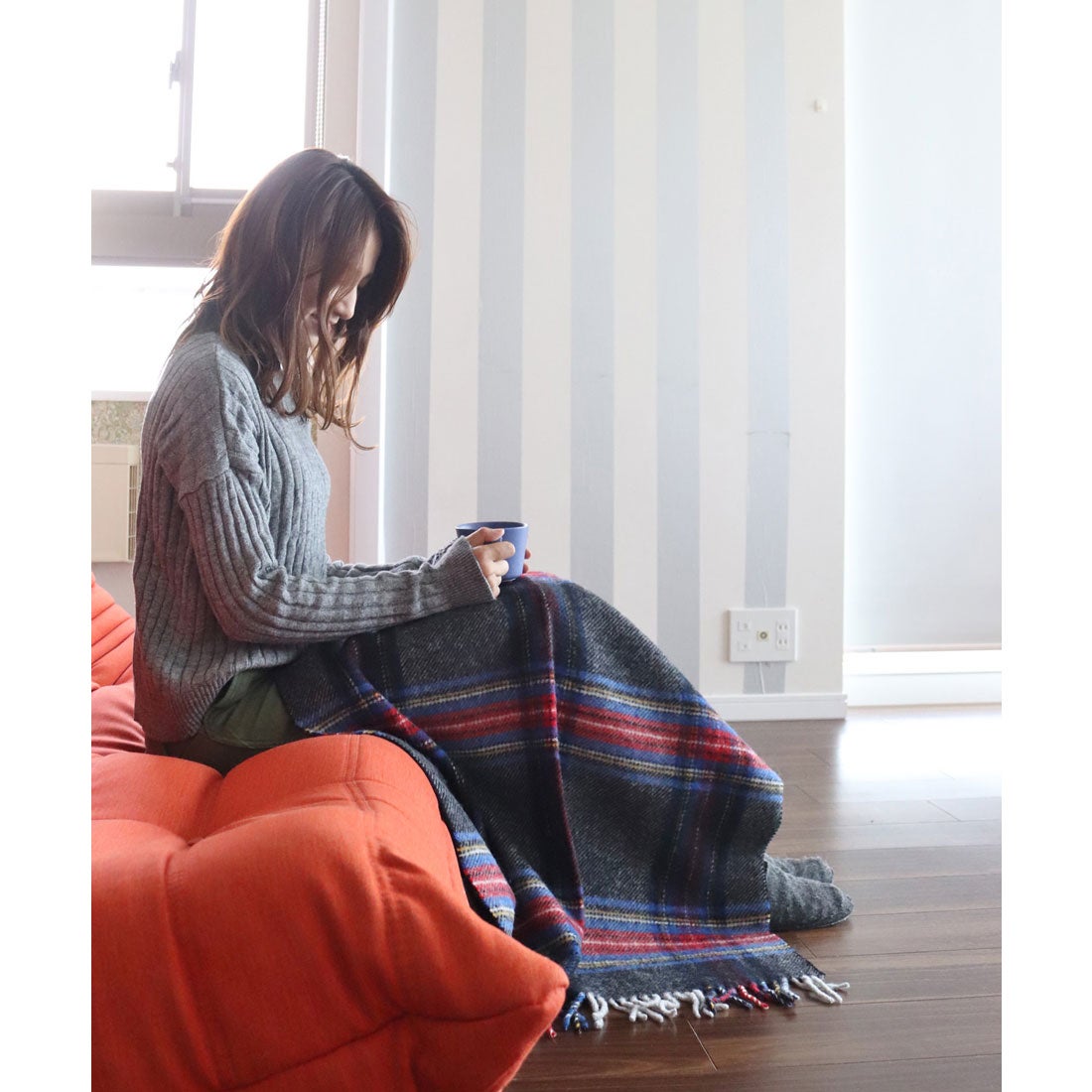 ツイードミル TWEEDMILL ツイードミル 大判厚手ストール 限定別注