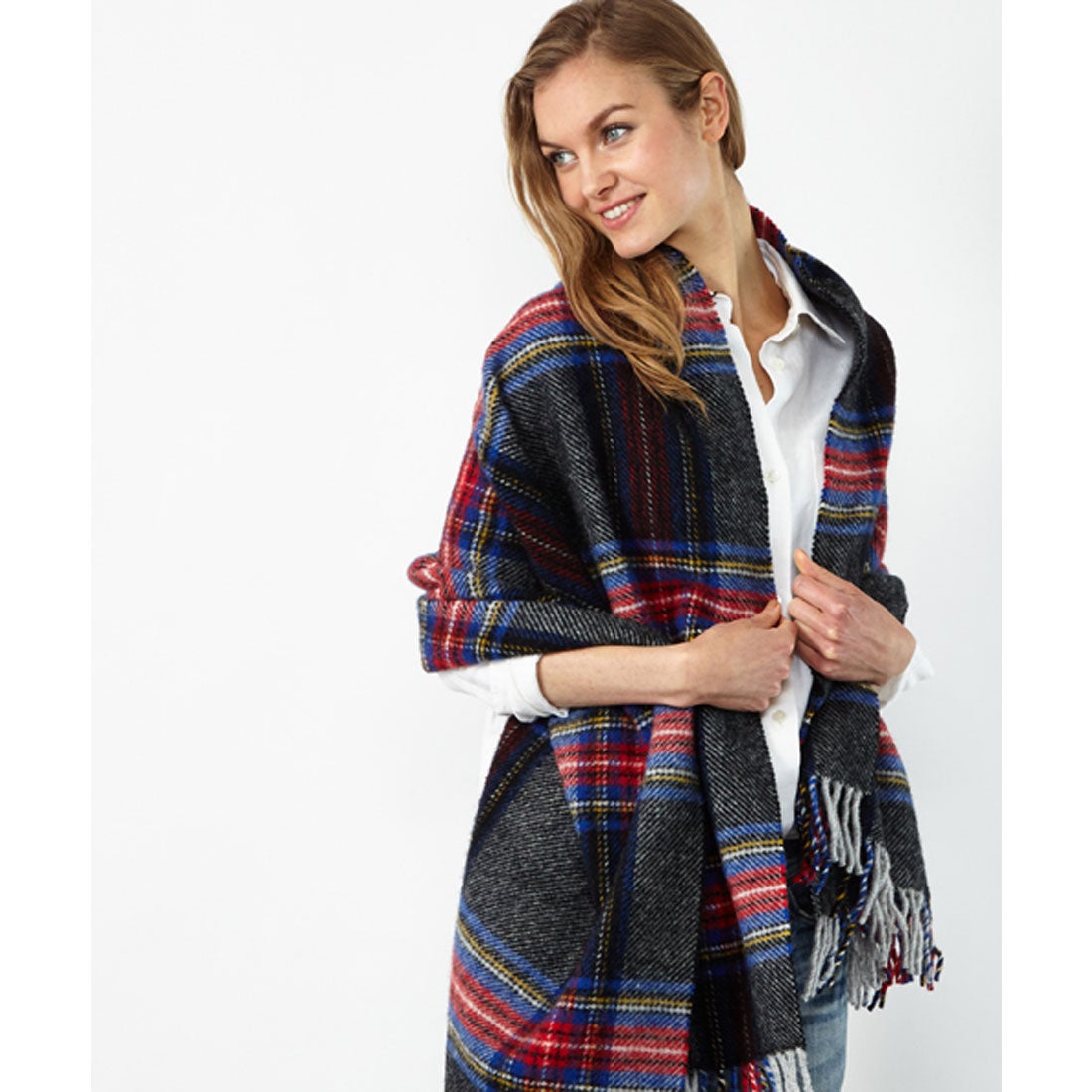 ツイードミル TWEEDMILL ツイードミル 大判厚手ストール 限定別注