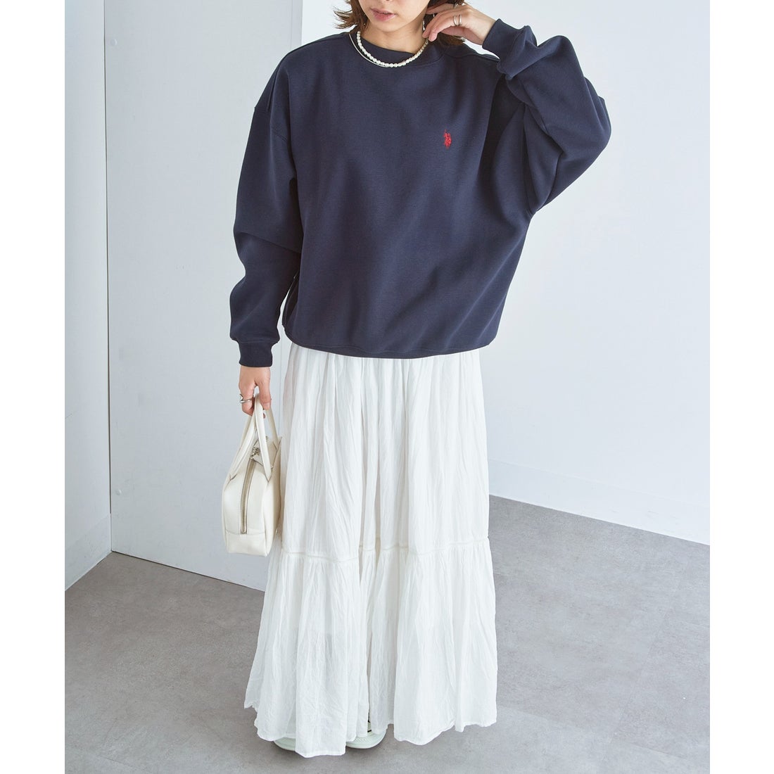 ユーエスポロアッスン U.S. POLO ASSN. ワンポイントロゴ 裏起毛