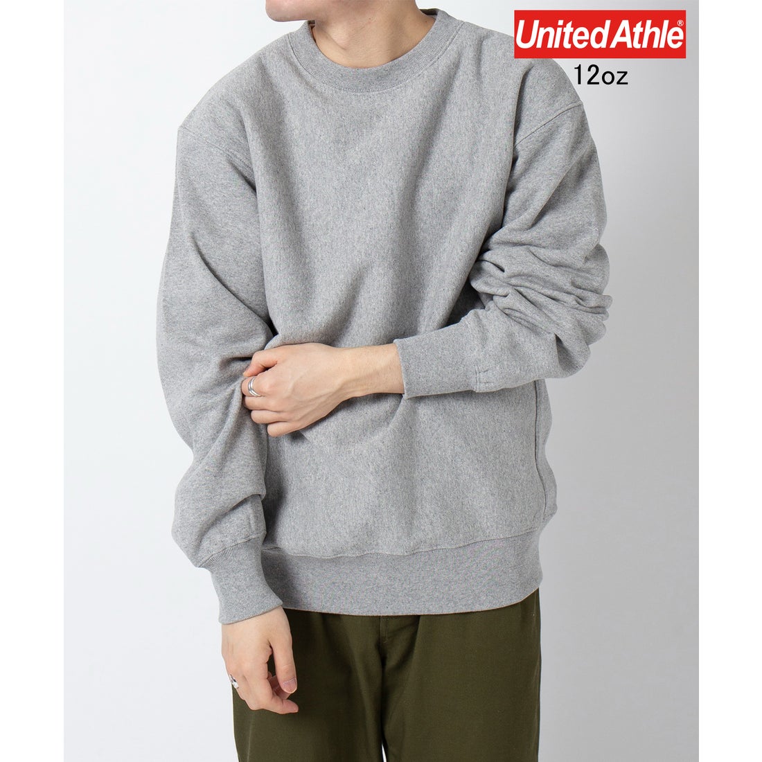 ユナイテッドアスレ United Athle 12オンス トップス クルーネック