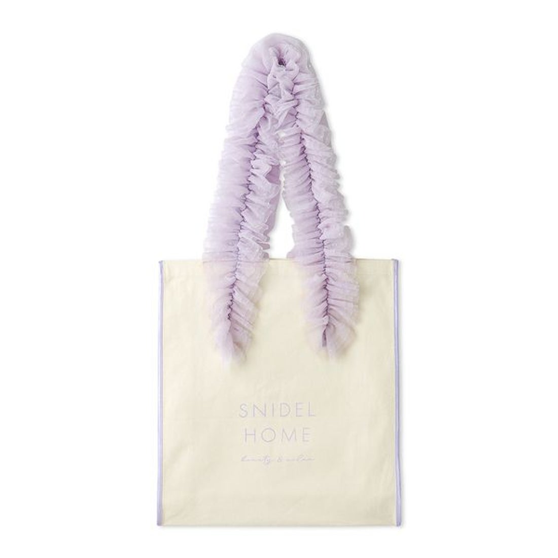 スナイデルホーム SNIDEL HOME チュールキャンバスバッグ （LAV