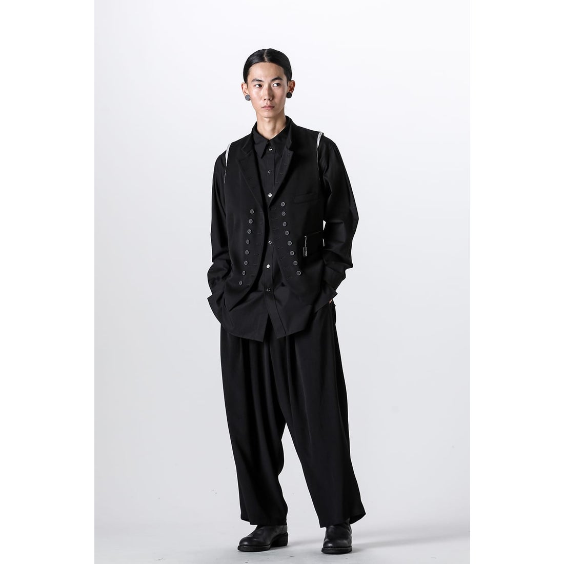 Yohji Yamamoto 18aw サスペンダー ヨウジヤマモト サスペンダーの通販