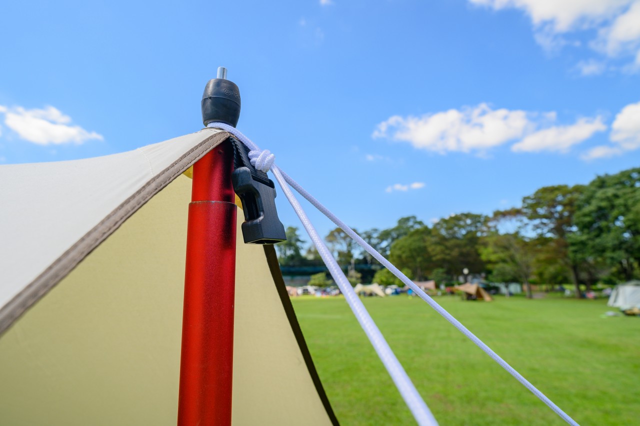 ogawa「システムタープ ペンタ 4×4 T/C」を開封＆初張り