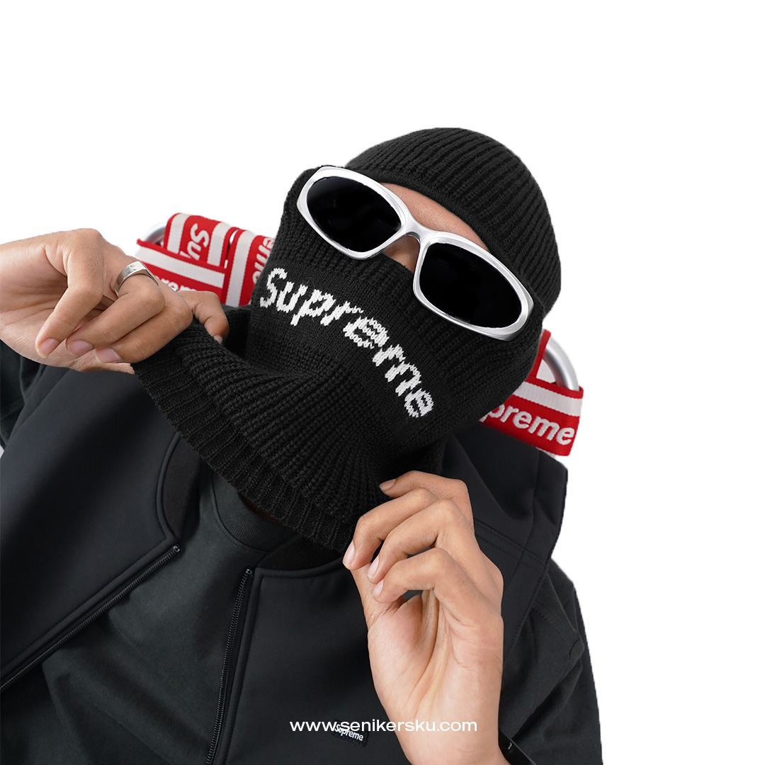 Supreme New Era Box Logo Balaclava Black FW22 | Senikersku