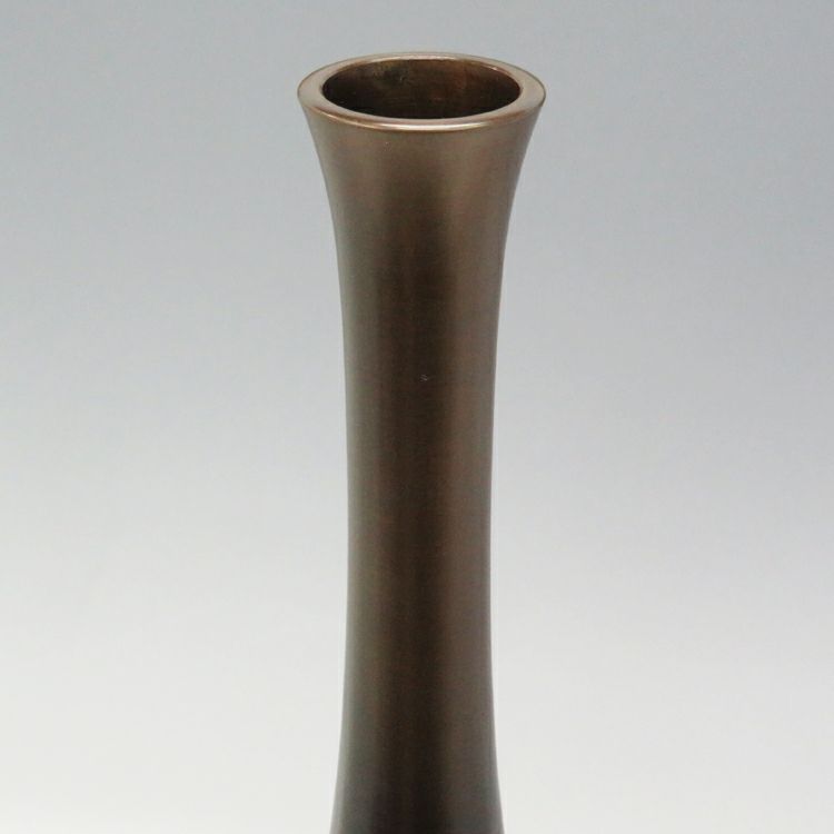 茶道具 花入（はないれ） 唐銅 鶴首花入 金谷浄雲