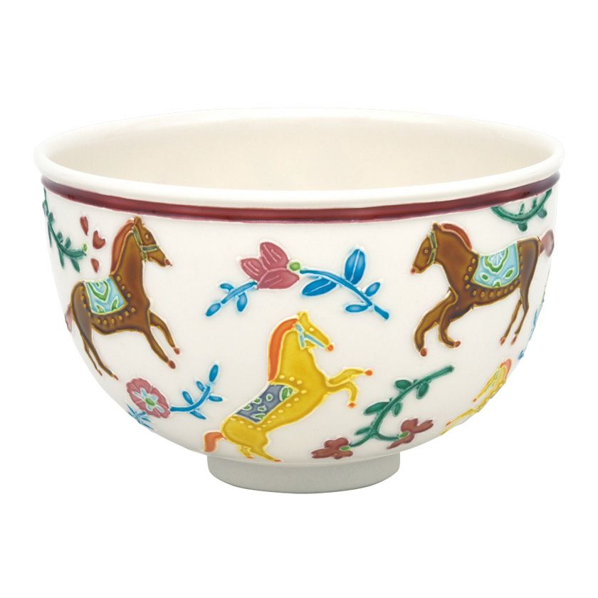 茶道具 抹茶茶碗（まっちゃちゃわん） 茶碗 交趾 彩午 中村 翠嵐 干支