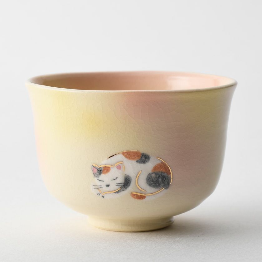 茶道具 抹茶茶碗（まっちゃちゃわん） 万能碗 夢見る猫 楽入窯 | 千年